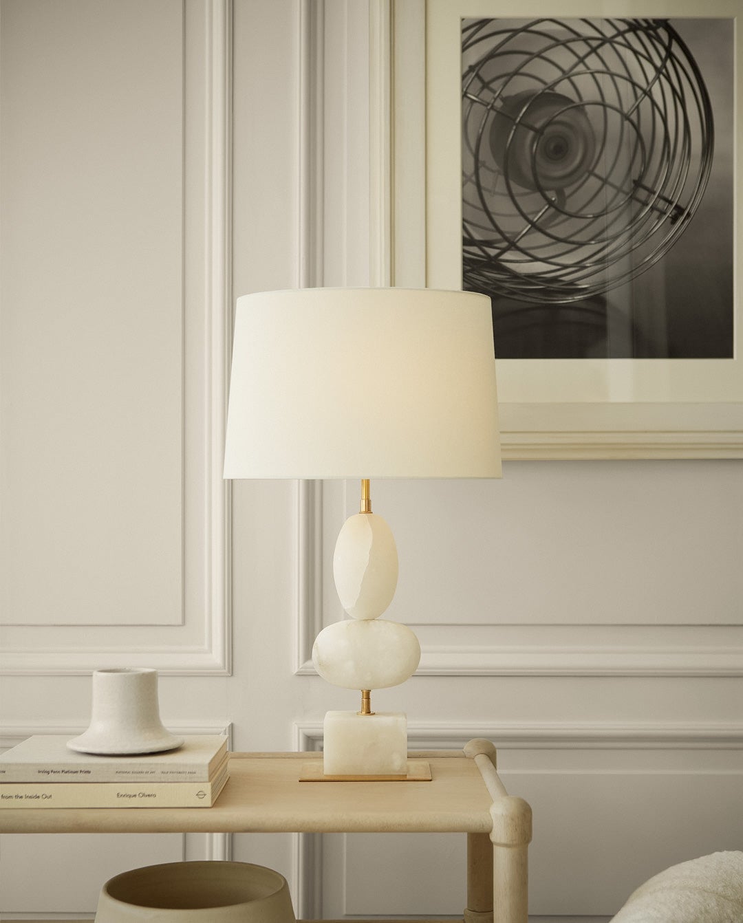 <p>Dani Table Lamp in Alabaster</p>